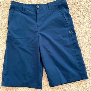 Under Armour Boys Navy Blue Match Play Golf Short
